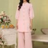 2 piece Linen self shirt trouser hand embroidery - Image 2