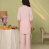 2 piece Linen self shirt trouser hand embroidery - Image 4