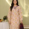 3 piece doby cotton shirt embroidery  Malai trouser khadi net dupatta - Image 6