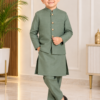 Sage Green Waistcoat Kurta Pajama