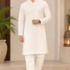 Ivory Bloom Kurta Trouser – men - Image 2