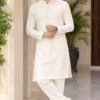 Ivory Bloom Kurta Trouser – men