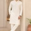 Ivory Bloom Kurta Trouser – men - Image 4