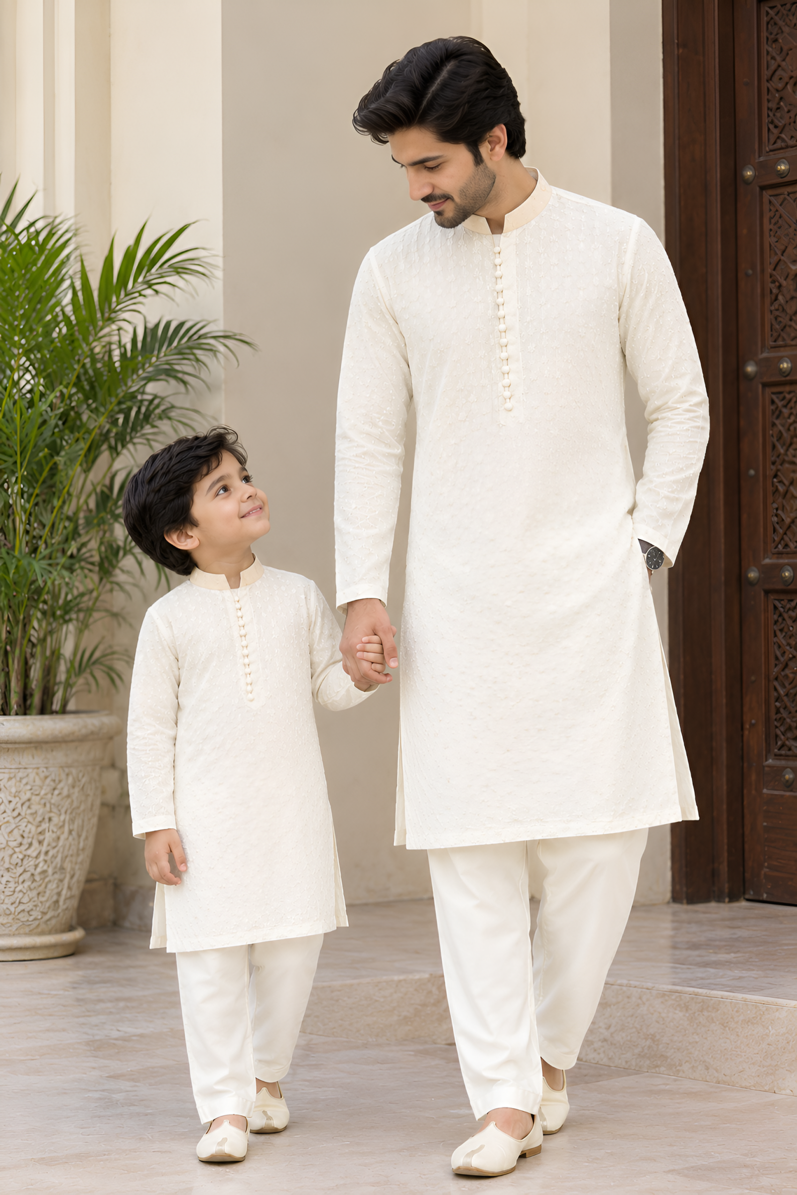 Ivory Bloom Kurta Trouser – men - Image 6