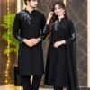 Midnight Bloom – Black Embroidered 3-Piece Suit - Image 8