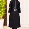 Midnight Bloom – Black Embroidered 3-Piece Suit - Image 4